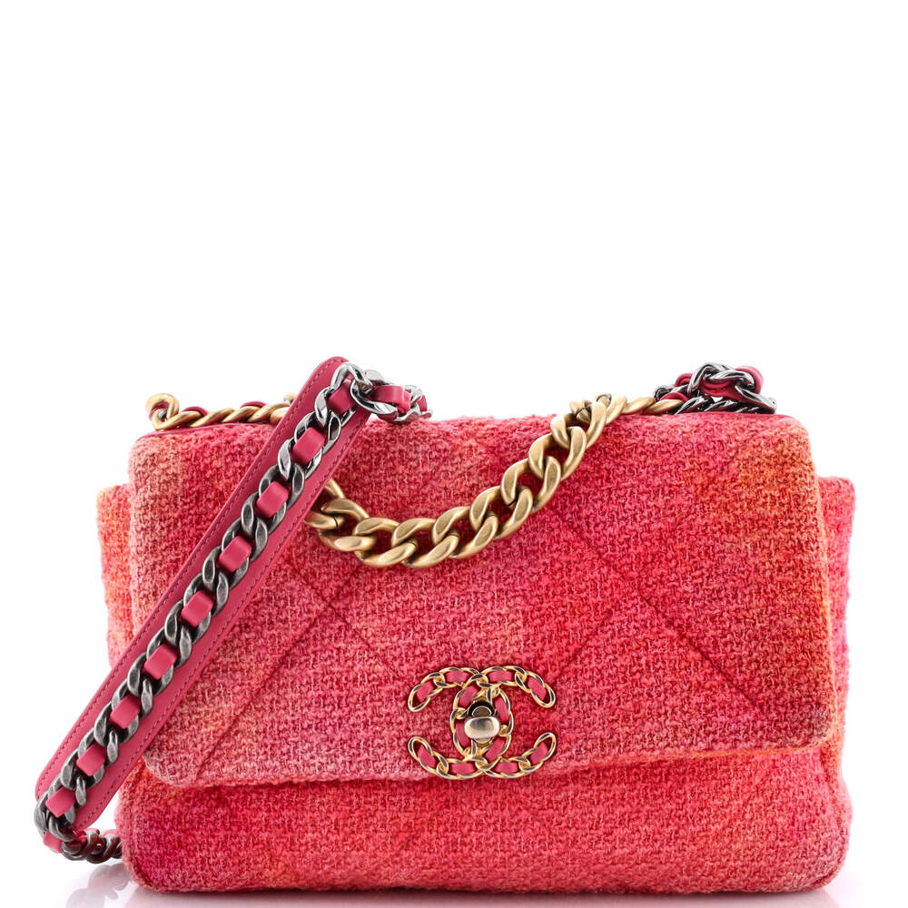 Chanel 19 Flap Bag Quilted Tweed Medium #205986C49B